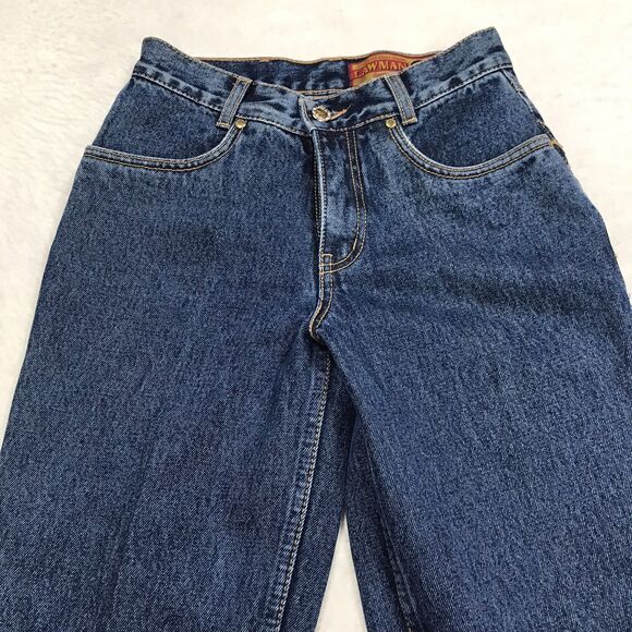80s LAWMAN WESTERN Jean Women 1(24x34) Slim Fit Long Inseam Button Leg Vintage - Picture 4 of 16